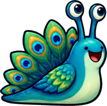 Peacock Plumes slug skin