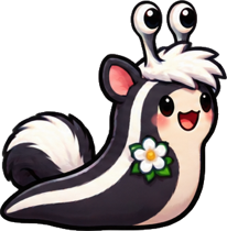 Skunk Stripe slug skin