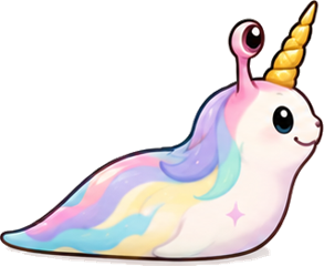 Unicorn Sparkle slug skin