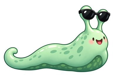 Your cool slug wearing sunglasses