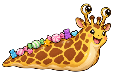 Sweet giraffe slug skin